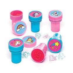 Baker Ross - Selos de unicórnio com tinta automática (pacote de 10) para criar decorações e trabalhos manuais