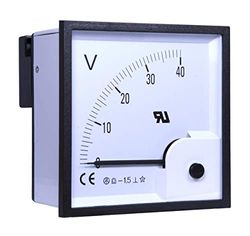 RS PRO Analoge voltmeter DC / ± 1,5%, 92mm, 92mm, 45mm