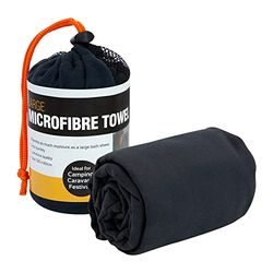 Milestone Camping 20370 Microvezel Handdoek met Inclusieve Opbergtas/Absorberend en Snel Droog/Zacht en Lichtgewicht / 120 cm x 60 cm
