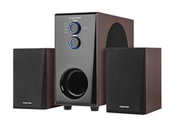 Krüger&Matz, KM0539 altoparlante amplificato da scaffale 2.1 Spirit con subwoofer, Bluetooth, impiallacciato in legno/marrone