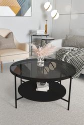 Hanah Home Fume, Black Oslo, Verre trempé, Taille Unique