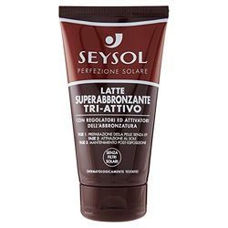 Seysol Leche bronceadora tri-activa sin filtros solares, 150 ml