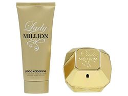 Paco Rabanne Lady Million Set for Women contains Eau de Parfum 80 ml and Bodylotion 100 ml