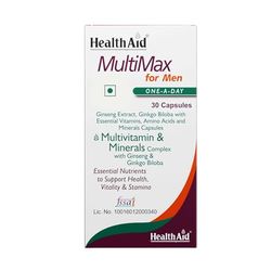 HealthAid MultiMax for Men Multivitamins and Minerals, 30 Capsules