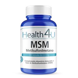 H4U MSM Metilsulfonilmetano 30 cápsulas - Suplemento para el dolor o inflamación en articulaciones