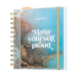 Grupo Erik Glitter Diary 2024-2025 | Back To School 11 Months Academic Diary Day To Page | August 2024 - June 2025 | Mid Year Diary 2024-2025 With Stickers | Cute Planner | Cute Stationery