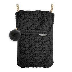 case&me Pons, Bolsa de Invierno para Smartphone para Mujer, Black, 110x170 centimetri