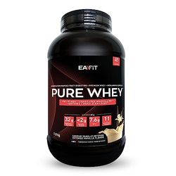 EA FIT - WHEY PROTEIN - PURE WHEY 1,8 KG - VANILLE INTENSE - 32 g de protéines - BCAA - Construction de la Masse Musculaire