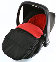 Autostoel voetenzak/COSY TOES compatibel met ABC Design New Born autostoel Fire Red