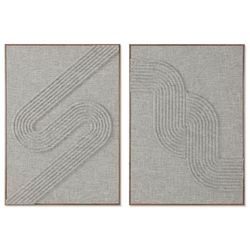 Home ESPRIT Tableau Beige Moderne Urbain 50 x 4 x 70 cm (2 unités)