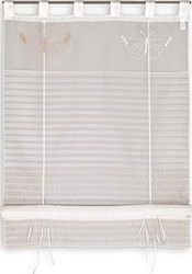 Startex 2229 - Tenda a pacchetto in poliestere, 60 x 135 cm, colore: Bianco/Caramello