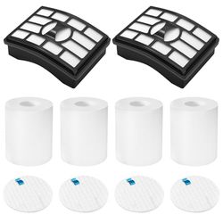 Colorfullife 3 Foam Filter and 1 Hepa Filter for Shark Rotator Pro Lift-away Nv500 Hepa Filter & Foam Filter Compare to Part Xff500 Xhf500 (3 Foam Filter and 1 Hepa Filter)