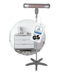 Verwarmingsstraler met modulaire voet en stabiele muurbeugel, 800 watt