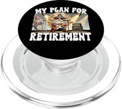 Funny Retirement Plan For Rocker Mom And Dad Retired Gnome PopSockets PopGrip para MagSafe