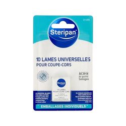 STERIPAN FOOTCARE - Steripan Lames pour Coupe-Cors – Pack De 10 Lames – Forme Universelle