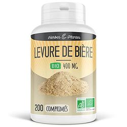 Herbes Et Plantes Levure de bière Bio 200 Comprimés 400 mg