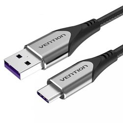 Watio Wave Cable usb - cable de 2 m tipo A a USB-C, color gris, compatible con múltiples dispositivos, ideal para carga y transferencia de datos.*