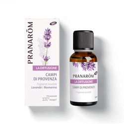 Pranarôm - La Diffusione- Diffusione Sinergia - Oli Essenziali Bio per la Diffusione Campi di Provenza - Lavanda e Rosmarino - Rilassante e Purificante – 30 ml