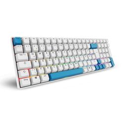 Sharkoon SGK50 S2 PBT biały, RGB, Gateron GPRO żółty