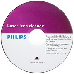 Philips Limpador de lente SVC2330-10 - escovado a seco, segurança para o seu leitor, limpeza da lente a laser, CD-áudio, CD-ROM, DVD, manual do utilizador