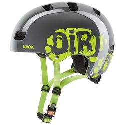 uvex kid 3 - robust cykelhjälm för barn - individuell justerbar passform - tvättbar innerstoppning - dirtbike grey-lime - 51-55 cm