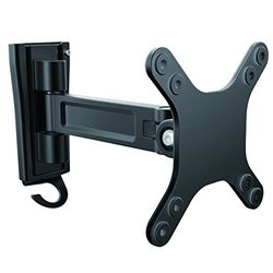 StarTech.com Bras d'écran à montage mural - Pivot simple - Support mural pour moniteur plat à fixation VESA jusqu'à 27" 15 kg (ARMWALLS)