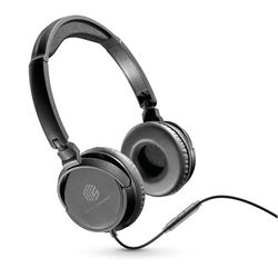Music Sound | HEADBAND filo Basic | Cuffie on ear pieghevoli con filo e microfono - Jack 3.5 mm - Colore Nero, One Size