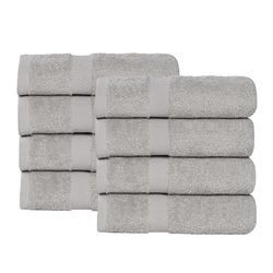 Superior Franklin Collection Franklin Lot de 8 Petites Serviettes en Coton à séchage Rapide pour décoration de Salle de Bain, Visage, Corps, Spa, Salle de Sport, absorbantes, Douces, Accessoires de
