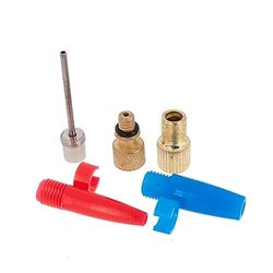 esKapad Kit 5 Embouts de gonflage : Aiguille, Presta, Schrader, Bouée