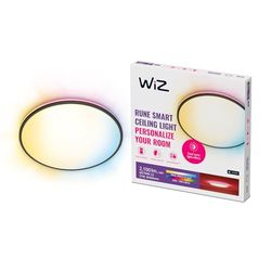 WiZ Rune Taklampa (WiZ Color), Svart - Smart LED belysning (WiFi och Bluetooth), 22W, 2700-6500 Kelvin, Dimbar i kallvitt till varmvitt + 16 miljoner färger