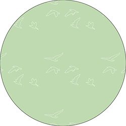 Bonateks, Ronde digitaal bedrukte muismat, antislip onderkant, voor kantoor en thuis, diameter: 22 cm