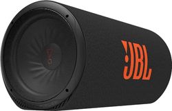 JBL BassPro Tube 12" 30cm Subwoofer Auto Amplificato, Sub Auto a Tubo con Amplificatore Classe D 450W max, Potente Amplificazione dei Bassi, Porta Brevettata per il Flusso dei Bassi, con Telecomando