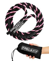 Frelaxy Springtouw 0,5 kg, gewogen springtouw voor beginners, zware springtouwen voor fitness, totale lichaamstraining, gewichtsverlies, krachttraining, compact springtouw voor thuisgym