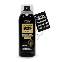 EBIN New York Wonder Lace Bond Adhesive Spray - Supreme Extreme Firm Hold 80ml | Fast Drying, No Residue, No Build Up, Powerful All-Day Hold, Daily Wig Application