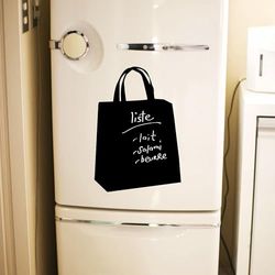 Ambiance Sticker Lavagna in ardesia - Adesivi da parete adesivi cancellabili – Borsa per la spesa – H70 x L50 cm