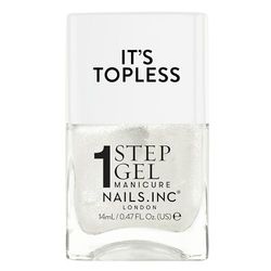 Nails Inc It's Topless Gel-Like Nail Polish, 4-in-1 Base Coat, Treatment, Colour & Top Coat, Long Lasting, Strong, Chip Free Nails, Glossy Salon Quality Manicure, Air Dry Nail Polish, Sydney, 14 ML