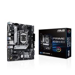 ASUS Prime H510M-A R2.0 moederbord socket Intel LGA1200 (Intel H470 chipset, mATX, DDR4, USB 3.2 Gen 1, M.2, 1Gb Ethernet, Aura Sync)