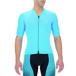 UYN Maglia da Ciclismo Airwing Uomo, Aerodinamica e Leggera, Maniche Lunghe, Tecnologia Haloflex e Hypermotion2, Pannello Microforato, Tasca Posteriore