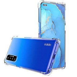 Transparent Anti Shock TPU Gel Skal för OPPO Find X2 Neo
