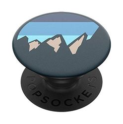 PopSockets PopGrip - Support et Grip pour Smartphone et Tablette avec Un Top Interchangeable - Peaks Blue