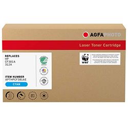 Agfa Photo APTHPCF381AE Cartouche de toner laser Cyan