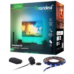 Nanoleaf 4D - Screen Mirror Camera + 4M Strip Light Kit for TV up to 65 inch / 165cm, Smart TV LED Backlight Reactive, Music Sync, Wifi App & Voice Control (Works with Alexa Apple/Google Home)