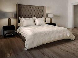 Yellow Lavina Duvet Cover, 100% Percal Cotton, Off-White, 260 x 220 Cm, 1.0 Pieces