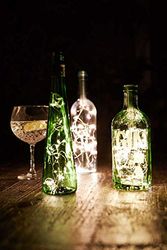 Talking bord julfest dekorationer vinflaskor lampor 20 varma LED-lampor lyser upp batteridrift