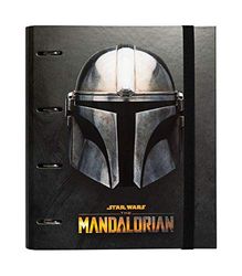 Grupo Erik The Mandalorian 4 Ring Binder - Premium A4 Folders Ring Binder - 10.6 x 12.6 inches / 27 x 32 cm - Ring Binder A4 - A4 Ringbinder - 4 Ring Binder A4 - Star Wars Gifts