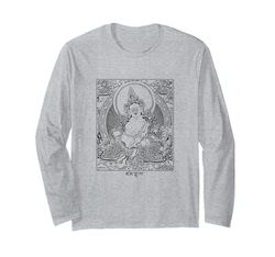 Amarillo Dzambhala Riqueza Buda Budismo Tibetano Vajrayana Manga Larga
