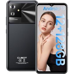 CUBOT Note 21-6,5" HD+ smartphone, 6 GB en 128 GB, 50 MP dubbele camera, 5200 mAh batterij, Android 13, OctaCore-processor, zwart