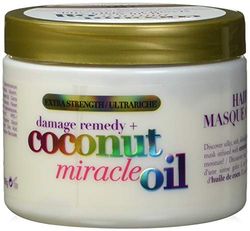 OGX Máscara Capilar de óleo de coco milagroso, repara e revive, cabelo danificado e frágil, 168 g
