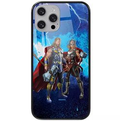 ERT GROUP mobiltelefonfodral för Apple Iphone 13 originalt och officiellt licensierat Marvel mönster Thor 009 tillverkad av härdat glas, skyddsfodral