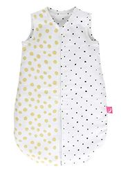 Babysovsäck sommar av bomullsmusselin från Motherhood – mysig babysovsäck Eko Tex Standard, klass 1, storlek: 0–6 månader, klöver gul